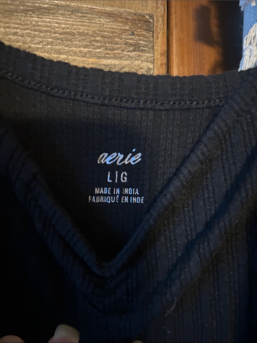aerie Black Layered Mini Dress with Spaghetti Straps - Picture 2 of 2